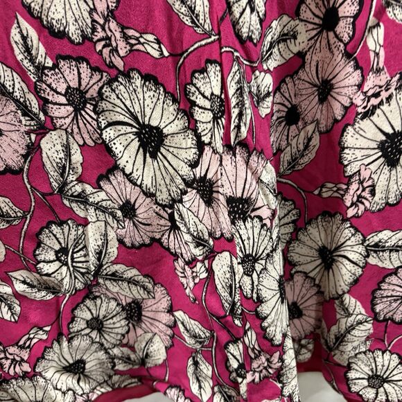 Talbots Midi Dress Womens Plus 16 Pink Floral Boho Flowy Lightweight Summer - Picture 4 of 16